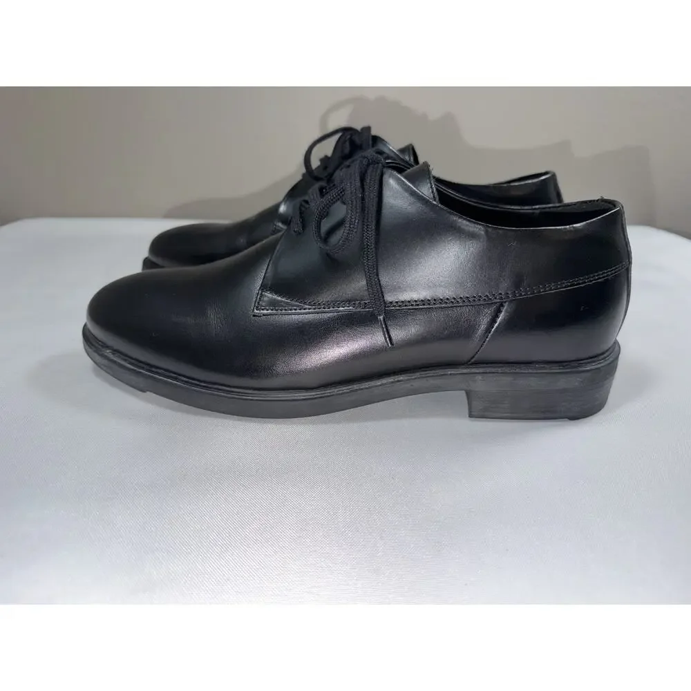NWOT Shoe The Bear Copenhagen Men’s Size 40 / US 8 Black Leather Oxford Shoes